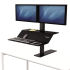Estación de trabajo Sit-Stand Lotus™ VE monitor doble